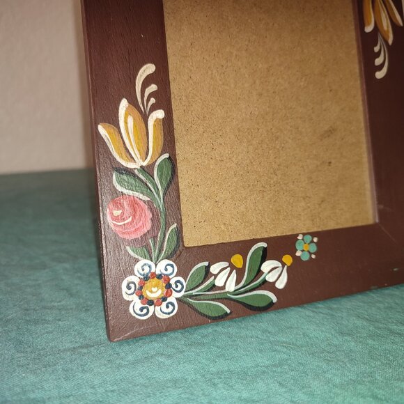 Folk Transylvanian Hand painted Photo Frame wooden Traditional Authentic Gift - Picture 2 of 7